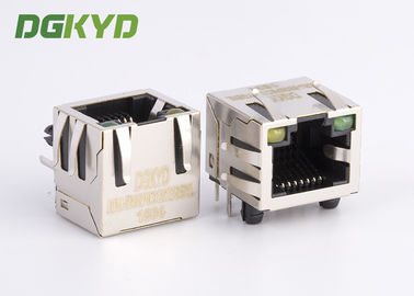 KRJ - 56S8P8C1X1YGENL Metal Shielded Rj45 Jack Connector Without Transformer