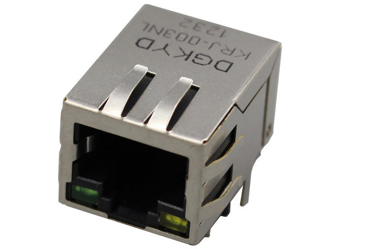 Single Port RJ45 Jack With Led KRJ003NL , RJ45 Connector Jack