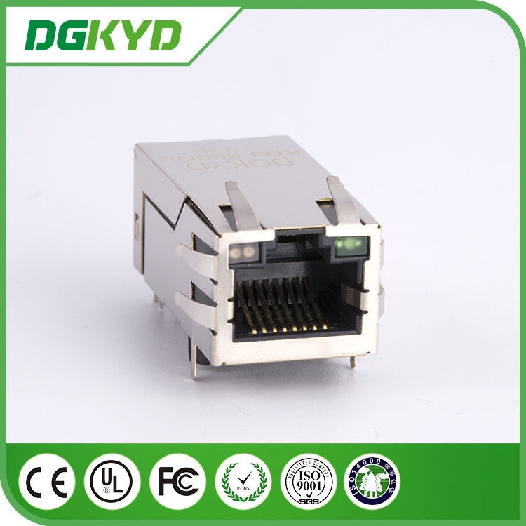 Customized 1000M 33.0mm Single Port 10 Pin Rj45 Connector with ...