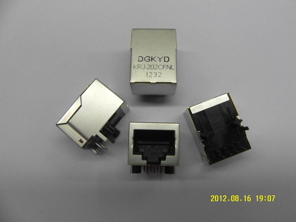 Single Port RJ45 Jack / Gigabit Connector For Router