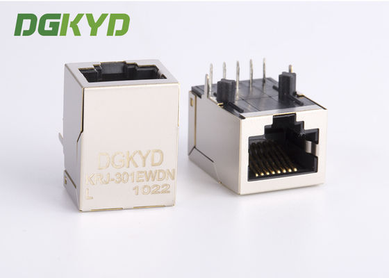 Small Transformer 10 Pin Rj45 Connector With 1000M Ethernet Filter , HR911130A