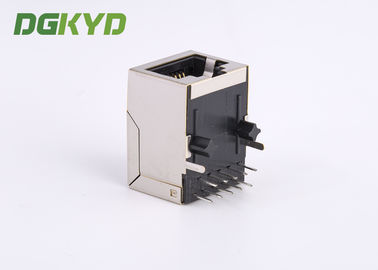1 Port cat 6 RJ45 connector modules with internal transformers for Fiber Optic Transceivers