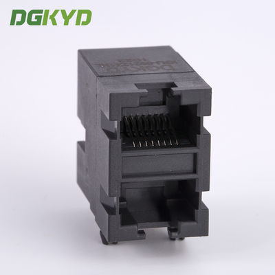 10/100 BASE Stack 2x1 Dual Port RJ45 Female Jack Double Deck Ethernet Socket