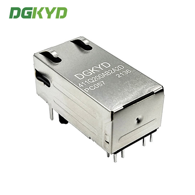 DGKYD411Q200AB2A2DPC057 50U 5G RJ45 Shielded Connector Single Port RJ45 Network Connector