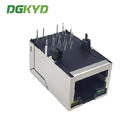 DGKYD311Q106AB2A4DN RJ45 Network Interface TAB UP Modular Jack Single Port PCB Interface Illuminated Shield