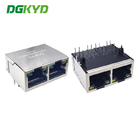 DGKYD312Q106AB2A4DN Multi-Port 1X2 RJ45 Network Connector Ethernet Transformer Gigabit Integrated Filter With Light