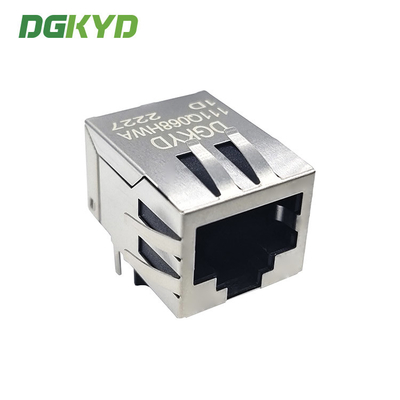 DGKYD111Q068HWA1D Gigabit Lightless Single Port Pcb Connector In-Line Network Socket Modular Jack RJ45