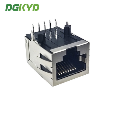 DGKYD111Q068HWA1D Gigabit Lightless Single Port Pcb Connector In-Line Network Socket Modular Jack RJ45