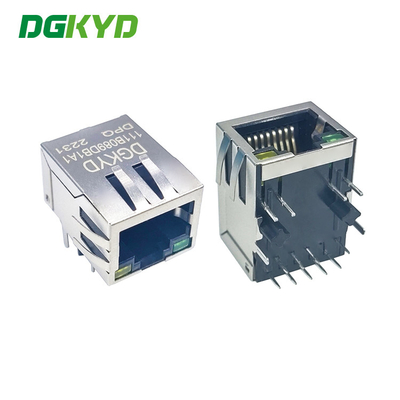 DGKYD111B089DB1A1DPQ RJ45 Network Interface Connector TAB-DOWN 1X1 10/100BASE POE Without 8 Pins