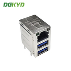 DGKYDRU231188AB2WDB1080 RJ45 Dual USB3.0 Ports No LED Modular Jack