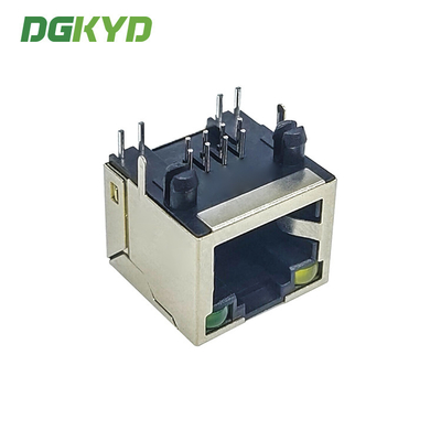 KRJ-56S1X1YGNL Metal Shielded Cat5 Rj45 Female Connector