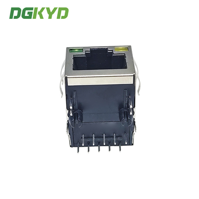 DGKYD211Q340FD2A4D2(2.5G) Port Upward Connector Pcb Modular Jack RJ45 Shielded Network Interface