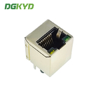 High Performance 180 Degree Top Entry RJ45 Jack With Transformer Cat 5