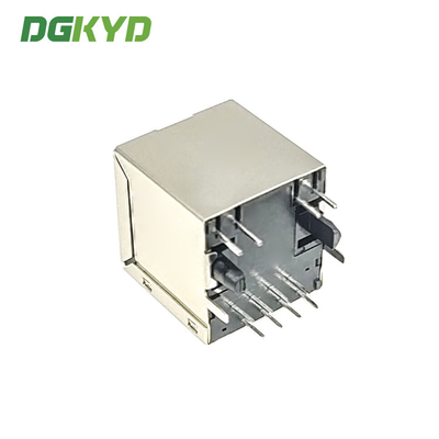 KRJ-180CNL Vertical Entry RJ45 Connector Single Port Integrated Magnetic Ethernet Jack 100Mb RJ45 With Transformer