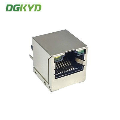 KRJ-180CNL Vertical Entry RJ45 Connector Single Port Integrated Magnetic Ethernet Jack 100Mb RJ45 With Transformer