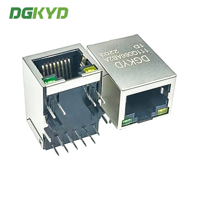 DGKYD111Q066AB2A1D RJ45 Network Connector With Lamp No Shrapnel Ethernet Gigabit Integrated Modular Block Interface