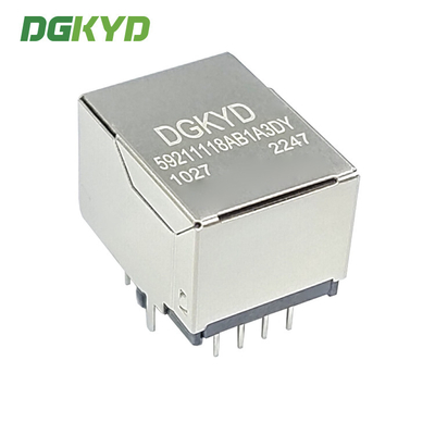 DGKYD59211118AB1A3DY1027 RJ45 Without Filter Socket 10P8C With LED 59 Series Y/G