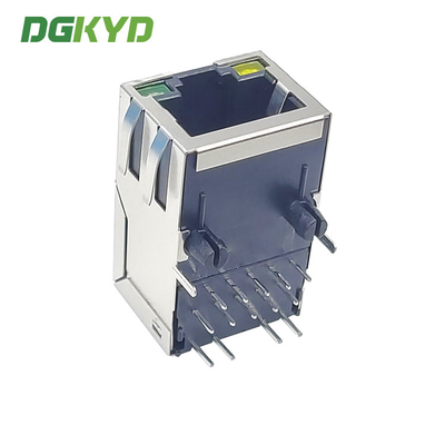 DGKYD311Q070DC2A4DN 25.4mm Network Interface Connector Single Port Gigabit Filter Integrated Transformer 10PIN