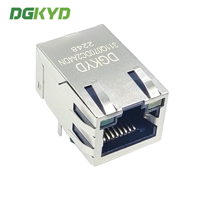 DGKYD311Q070DC2A4DN 25.4mm Network Interface Connector Single Port Gigabit Filter Integrated Transformer 10PIN