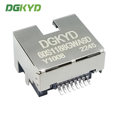 DGKYD60S1188GWA6DY1008 60S Single Port TAB UP RJ45 Network Jack Without LED