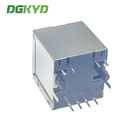 DGKYD511B002AA1A8D RJ45 100M 180-degree straight network connector 8PIN with lamp and shielded socket Y/G
