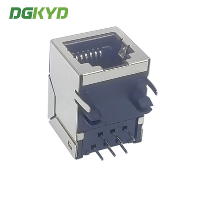 DGKYD56211166GWA1DY1030 Single Port RJ12 Connector 6P6C Shielded Lightless G/FU