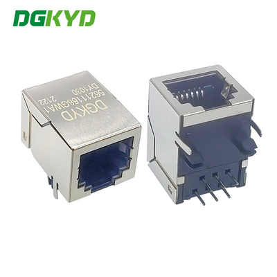 DGKYD56211166GWA1DY1030 Single Port RJ12 Connector 6P6C Shielded Lightless G/FU