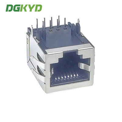 DGKYD5921111HWA3DY1027 90 Degree In Line RJ45 Connector 10P8C Without Lamp