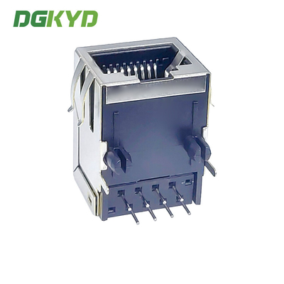 DGKYD5921111HWA3DY1027 90 Degree In Line RJ45 Connector 10P8C Without Lamp