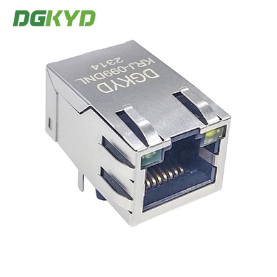 KRJ-099DNL Integrated Magnetics RJ45 Connector Single Port With Transformer Modular Jack Customized