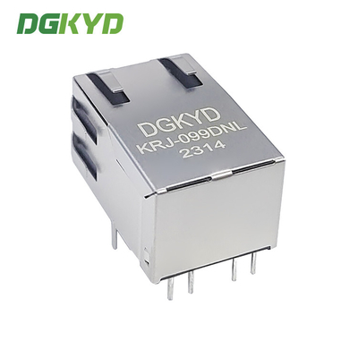 KRJ-099DNL Integrated Magnetics RJ45 Connector Single Port With Transformer Modular Jack Customized