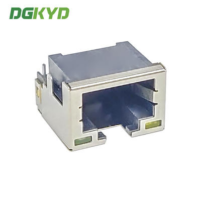 KRJ-CB4.2YGZNL Metal Shielded Dip Low Profile Rj45 Jack