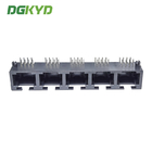 DGKYD53241588IWA1DY1052 RJ45 1X5 Multi Port Black Full Plastic Without Light 8P8C