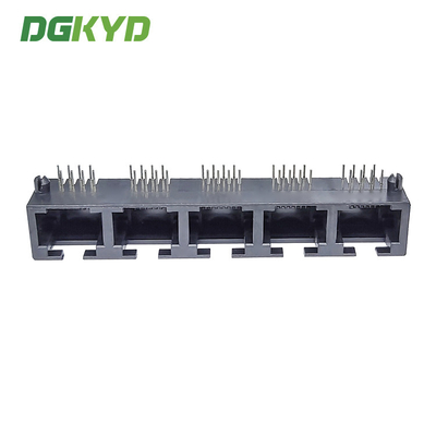 DGKYD53241588IWA1DY1052 RJ45 1X5 Multi Port Black Full Plastic Without Light 8P8C