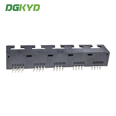 DGKYD53241588IWA1DY1052 RJ45 1X5 Multi Port Black Full Plastic Without Light 8P8C