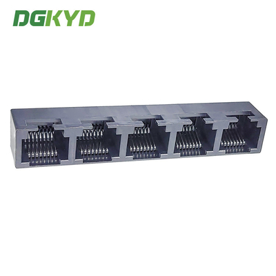 DGKYD53241588IWA1DY1052 RJ45 1X5 Multi Port Black Full Plastic Without Light 8P8C