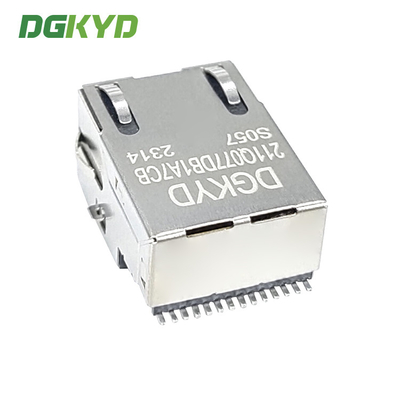 DGKYD211Q077DB1A7CBS057 Standard Single Port SMD 1 X 1 Low Profile RJ45 Modular Jack