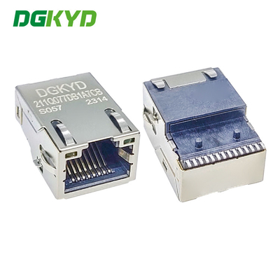 DGKYD211Q077DB1A7CBS057 Standard Single Port SMD 1 X 1 Low Profile RJ45 Modular Jack