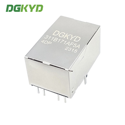 DGKYD311B171AF5A4DP Tab up ethernet female jack port PoE++ Rj45 Lan Jack with Internal Magnetics 10 pins