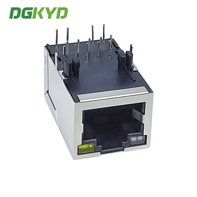 DGKYD311B171AF5A4DP Tab up ethernet female jack port PoE++ Rj45 Lan Jack with Internal Magnetics 10 pins