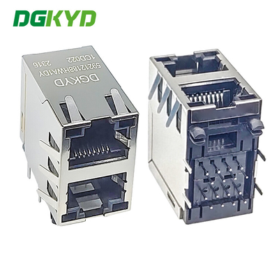 DGKYD59212188HWA1DY1CD022 RJ45 Multi Port Socket With Shielded Modular Interface