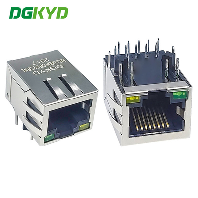 KRJ-60BPOEGYZENL with PoE power supply RJ45 connector 100M integrated filter network socket network cable interface