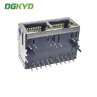 DGKYD112Q019DA2A1D Dual Port RJ45 Connector Ethernet Gigabit Filter 10P8C Interface Network Port Socket