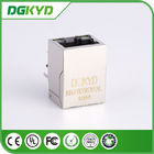 China supplier KRJ-B002GYLNL metal shielded single port cat5 magnetic rj45 connector with LED