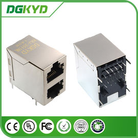 KRJ - 2011NL 2x1 stacked dual port rj45 connector 10P8C gigabit ethernet