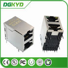 100base 2-Port  2 X1 RJ45 female Jack with internal Transformer with LED for Network Switch