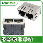IEEE 1000BASE 2 Port RJ45 Integrated Connector RJ45 10P8C Side Entry