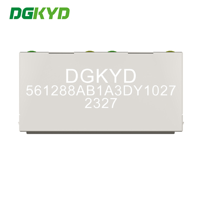 DGKYD561288AB1A3DY1027 90 Degree Side Plug 1x2 RJ45 Multiple Port Connectors With LED