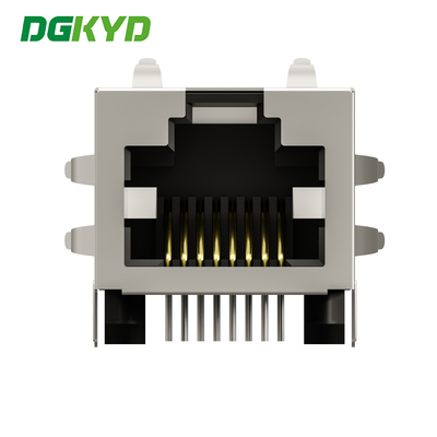 DGKYD561188HWA3DY1027 Single Port RJ45 Connector 8P8C Lampless Crystal Head