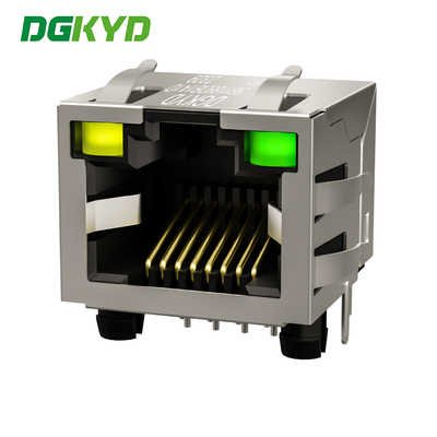 Single Port RJ45 Straight 8P8C With Shielded Light Without Filter DGKYD561188DB1A1DY1